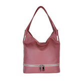 Allegra - Borsa a Spalla in Pelle con Zip Frontale - FrasiBags